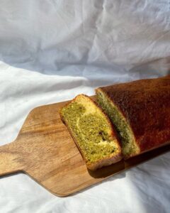 Gâteau marbré au matcha