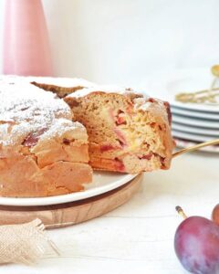 Moelleux aux quetsches-  amandes