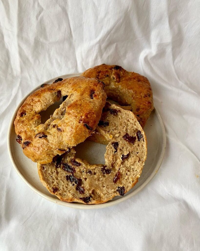 Bagels cannelle et raisins