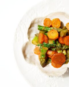 Courgettes aux petits pois