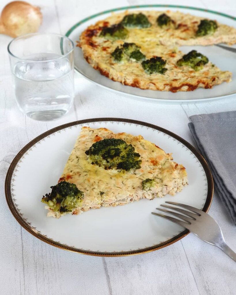 Quiche sans pâte saumon brocolis
