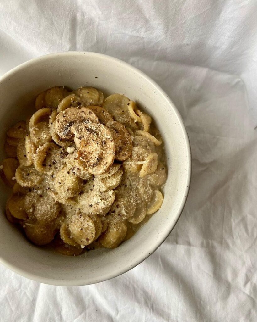 Orecchiettes & crème de champignons
