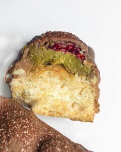 Barres chocolatées vegan pistaches et framboises