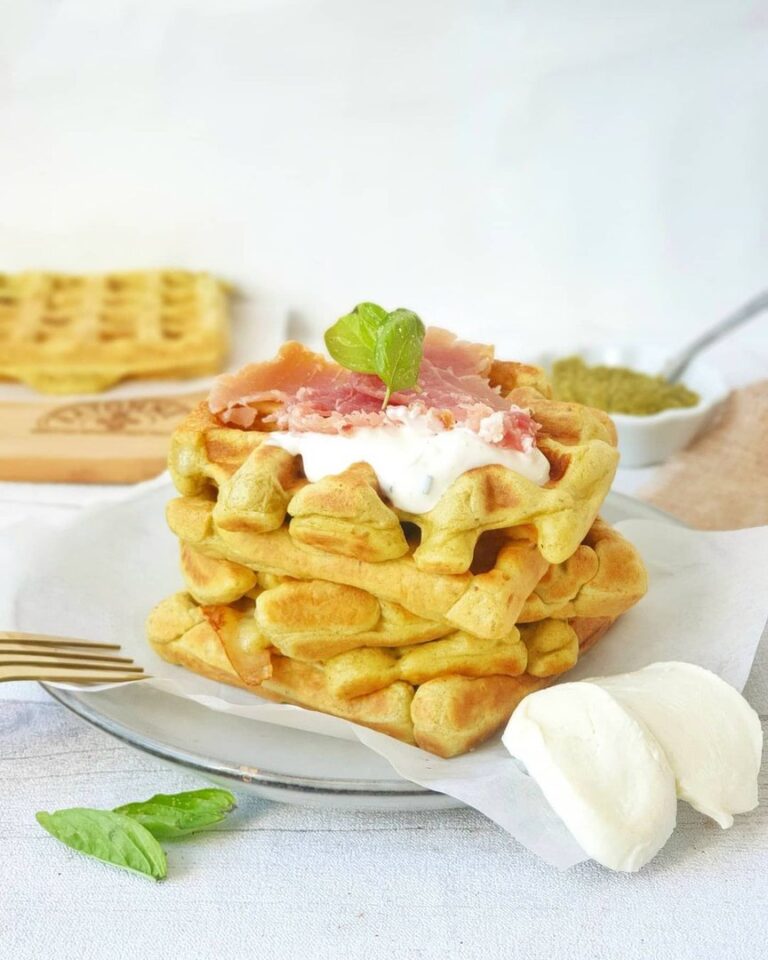 Gaufres fourrées au pesto Gaufres fourrées au pesto