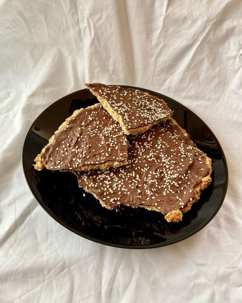 Croquant au chocolat et tahini