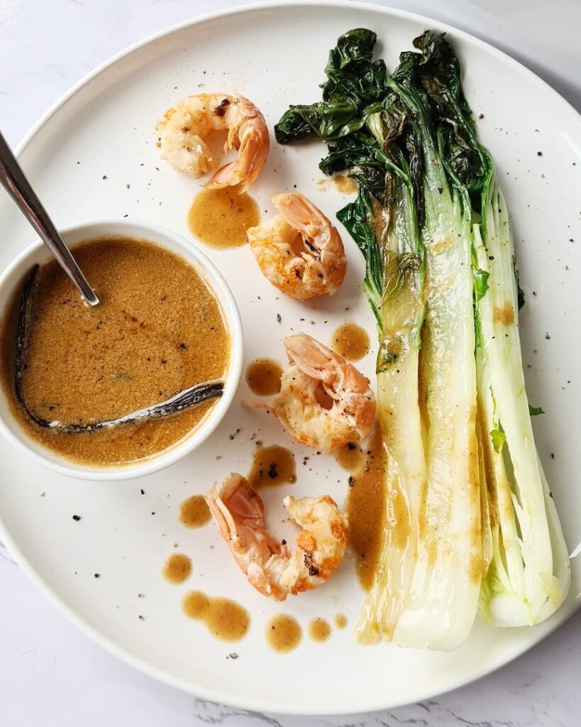 Langoustines sauce vanille