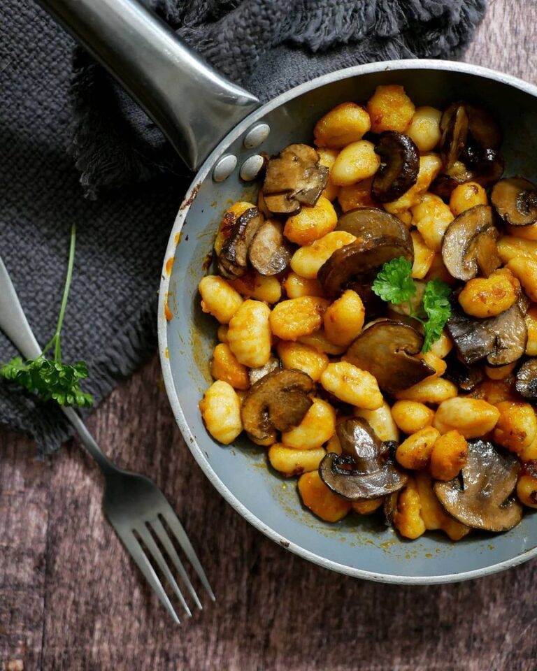 Gnocchis aux champignons Gnocchis aux champignons