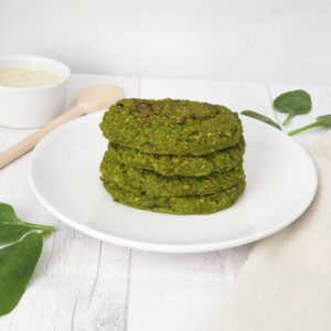 Galettes de pois chiches – épinards