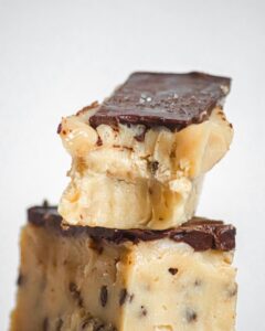 Barres pâte à cookie et caramel