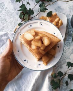 Pancakes aux pommes caramélisées