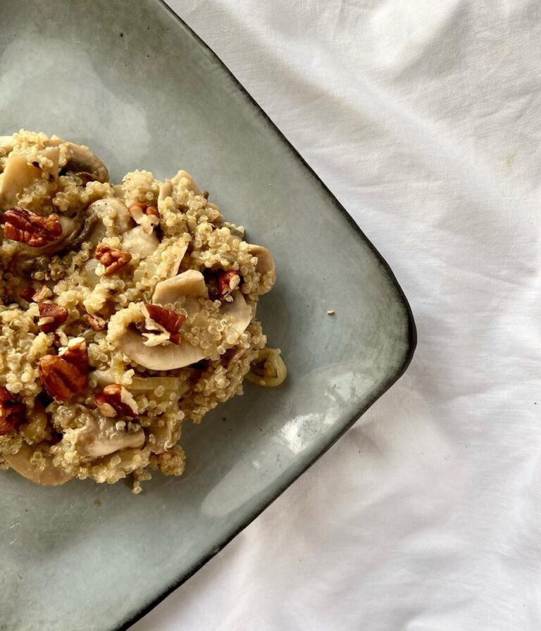 Quinoa crémeux aux champignons