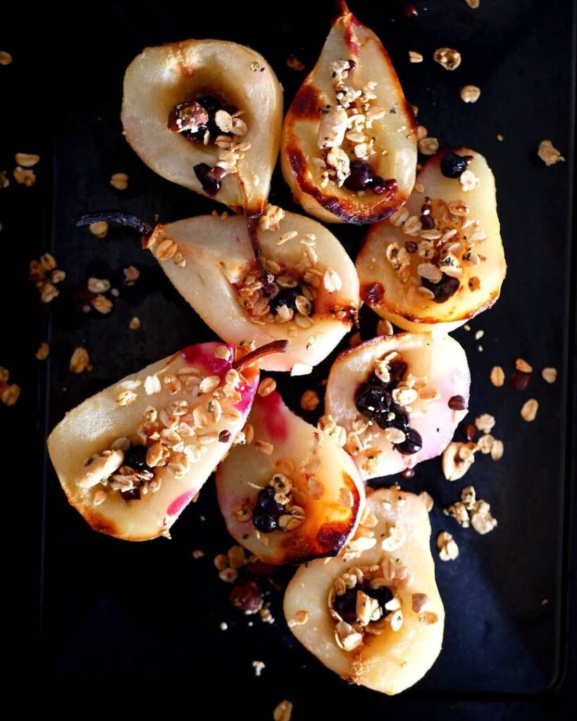 Poires au four
