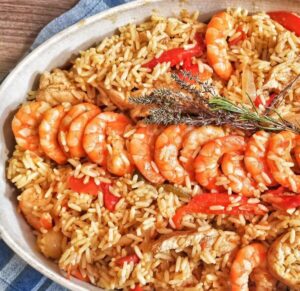 Jambalaya aux crevettes et aux filets de dinde Jambalaya aux crevettes et aux filets de dinde