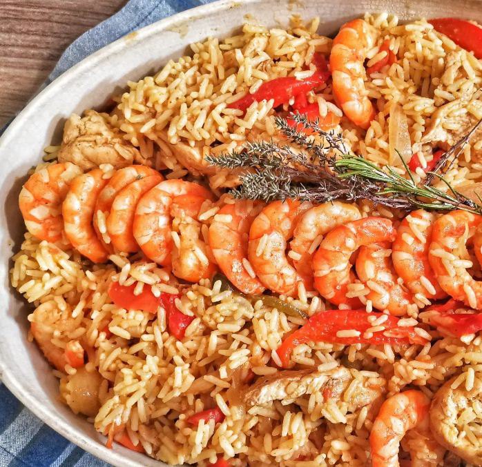 Jambalaya aux crevettes et aux filets de dinde Jambalaya aux crevettes et aux filets de dinde