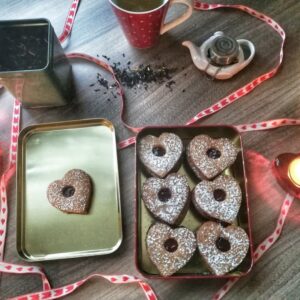 Coeurs sablés à la framboise