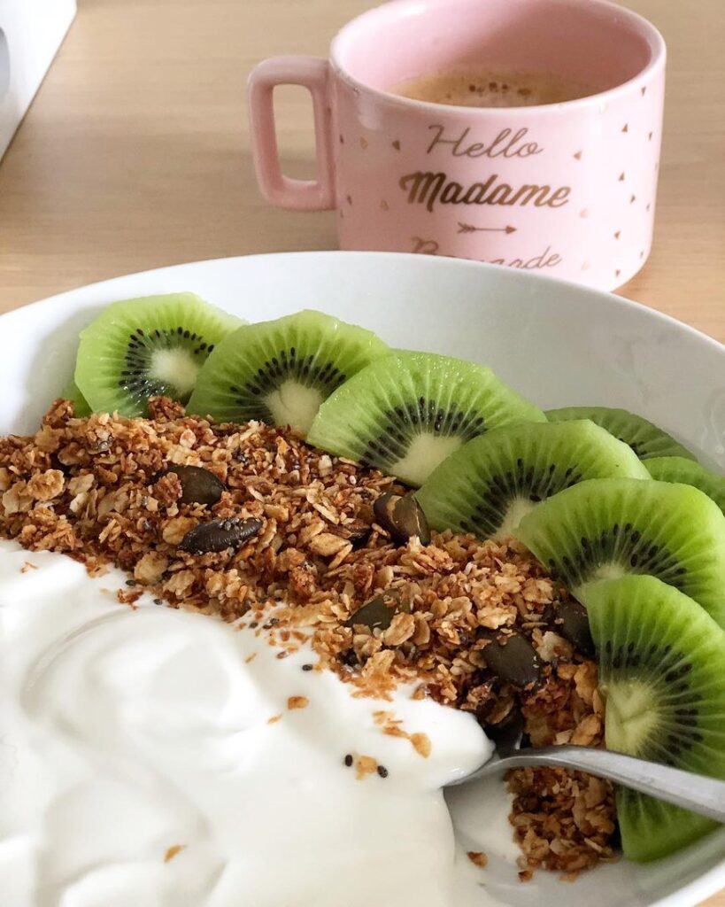 Granola à la noix de coco râpée et graines de courge