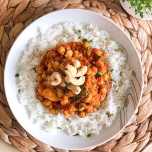 Curry de chou fleur et pois chiches