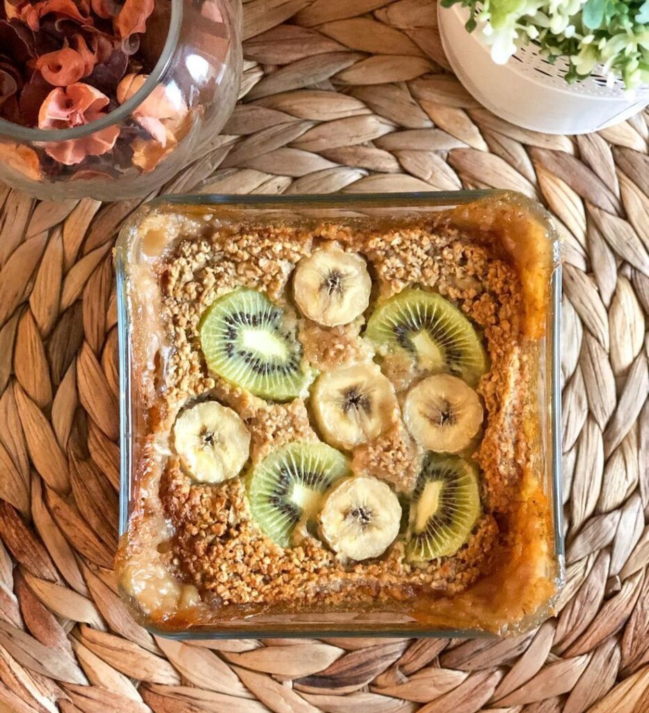 Porridge aux fruits au four