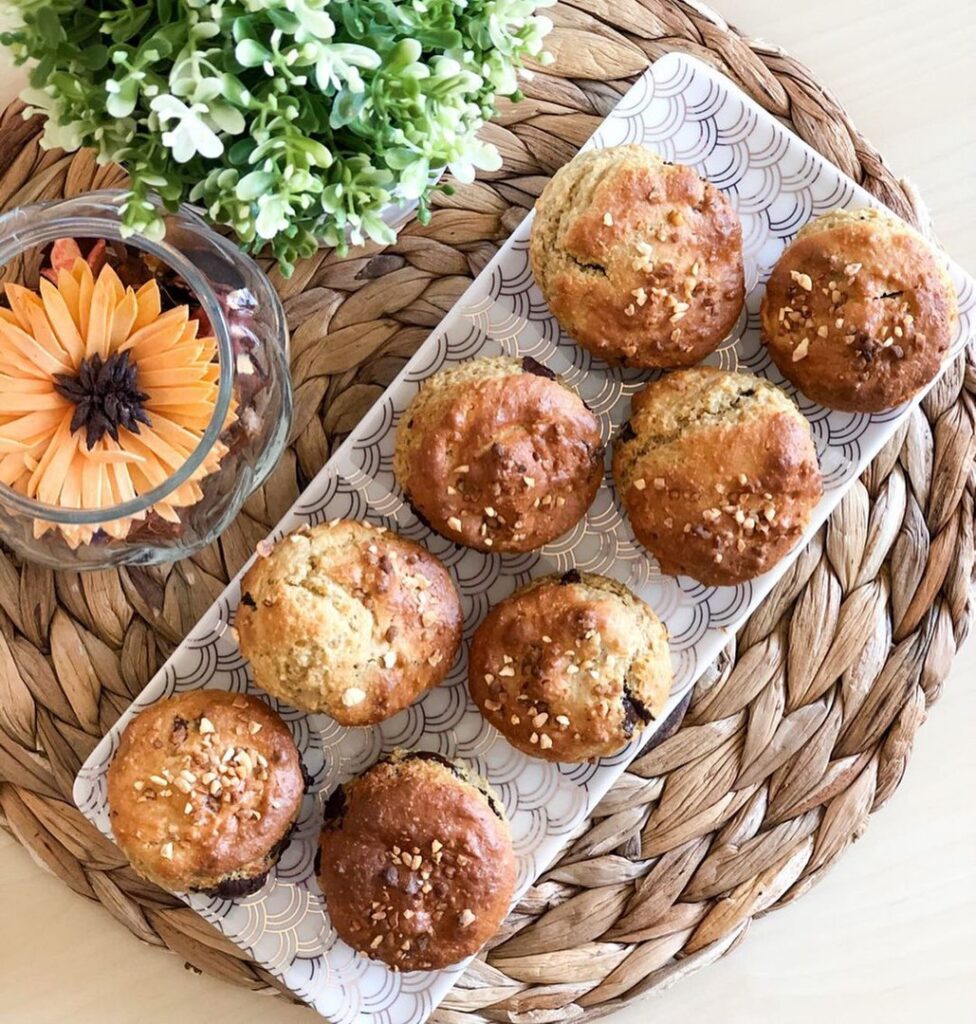 Muffins Healthy aux pépites de chocolat