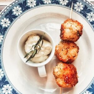 Boulettes de cabillaud sauce estragon Boulettes de cabillaud sauce estragon