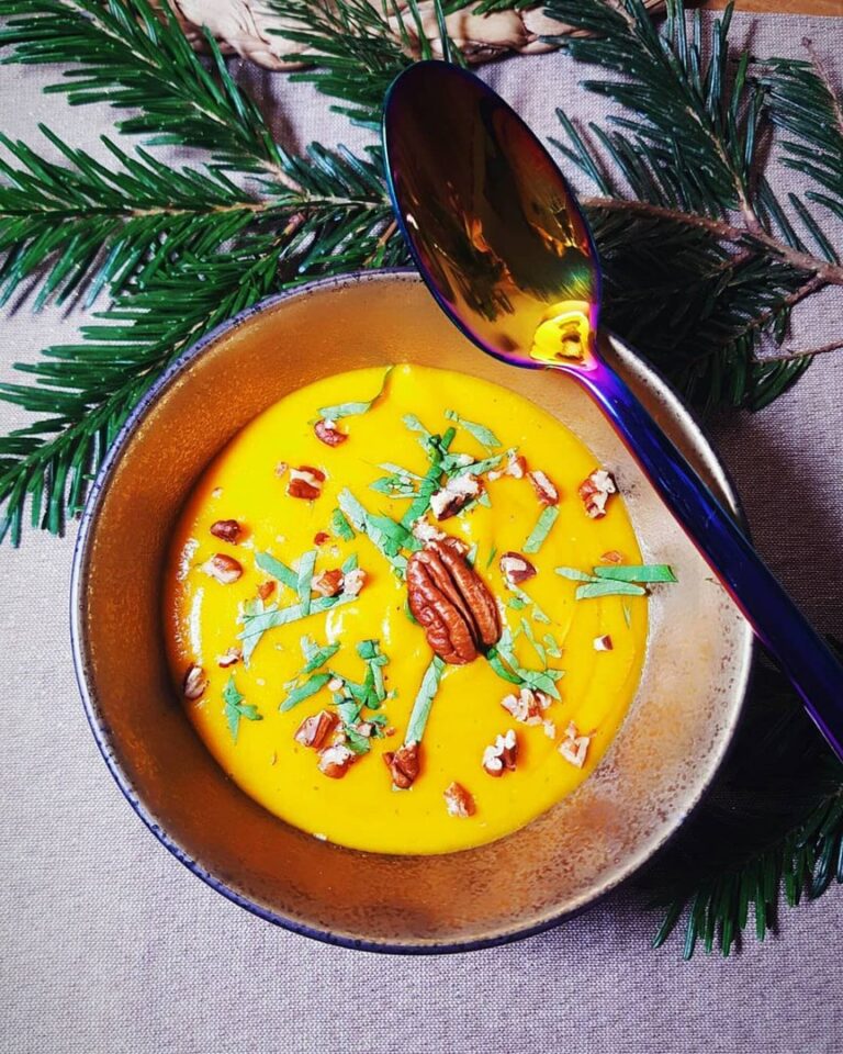 Soupe de potimarron coco curry