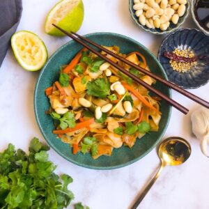 Pad thai aux nouilles de riz Pad thai aux nouilles de riz