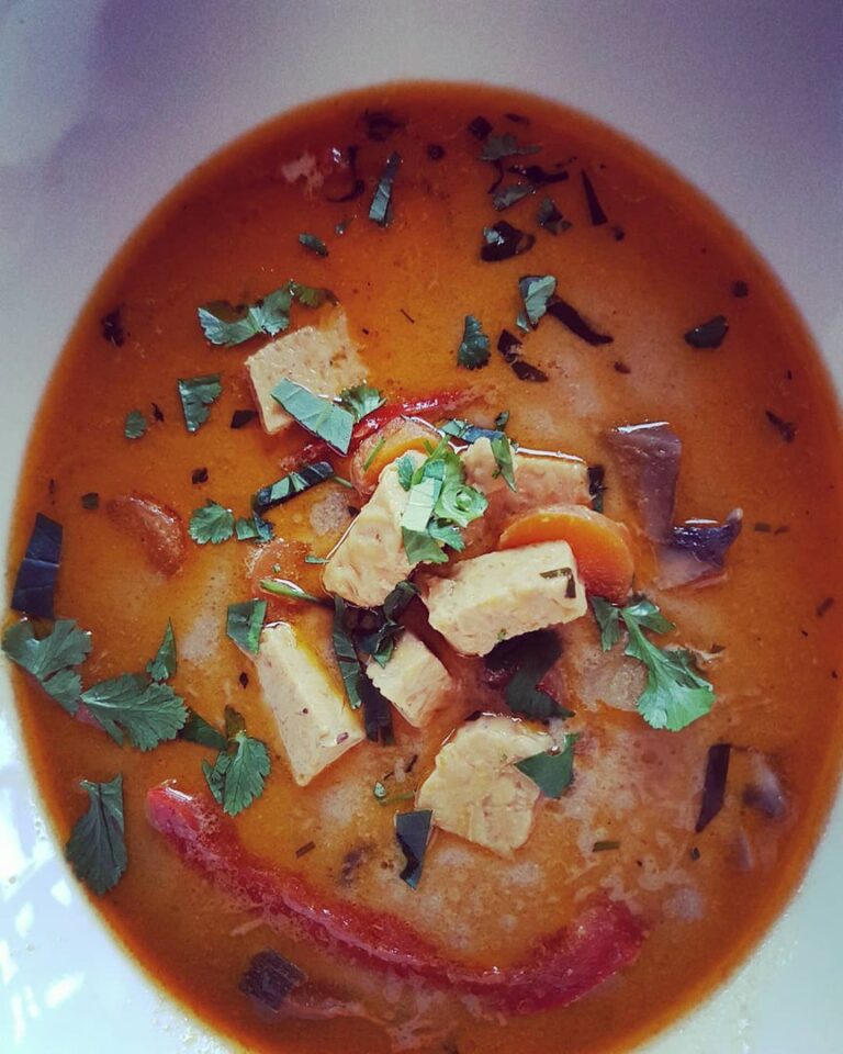 Curry rouge au tempeh Curry rouge au tempeh