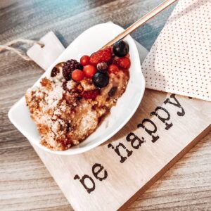 Streusel aux fruits rouges