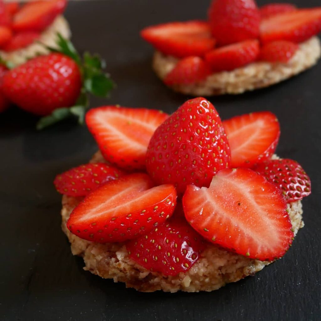 Tartelettes aux fraises sans cuisson