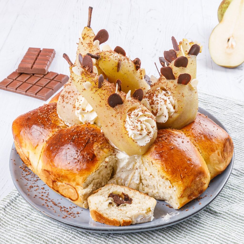 Brioche poire chocolat surprise