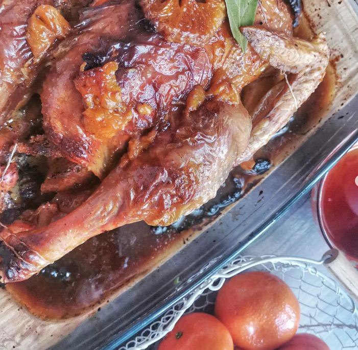Poulet rôti aux clémentines