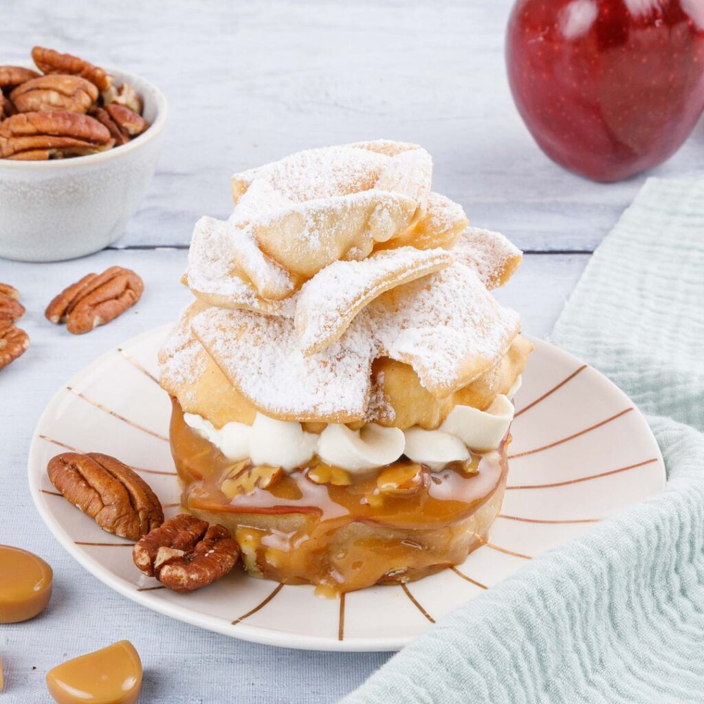 Pomme croustillante au caramel