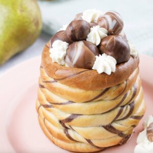 Bol brioche poires chocolat