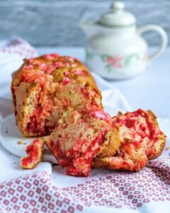 Cake aux pralines roses