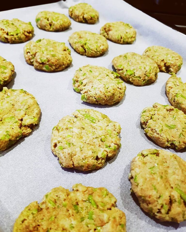 Galettes avec de l’okara de pommes vertes