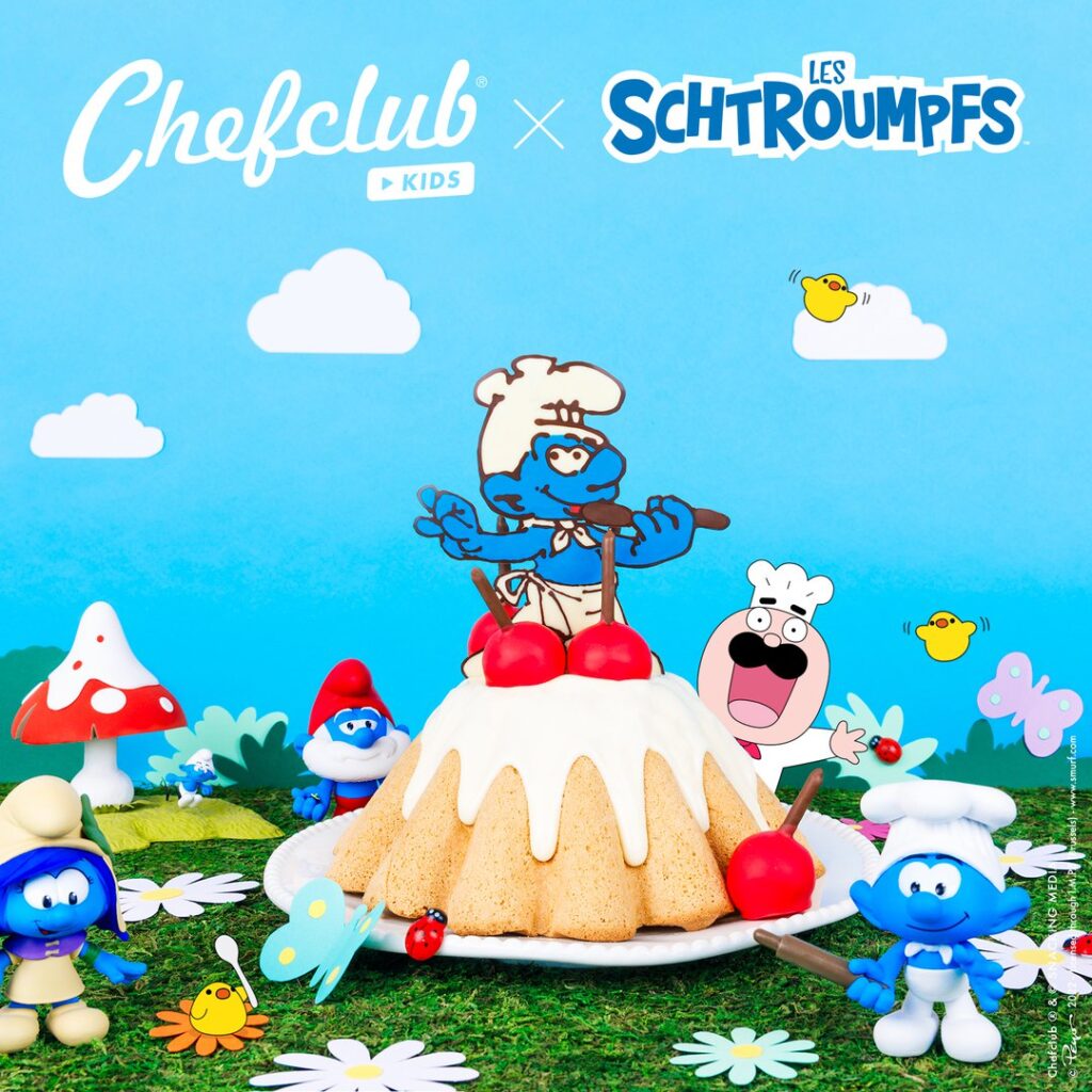 Le gâteau du Schtroumpf Pâtissier