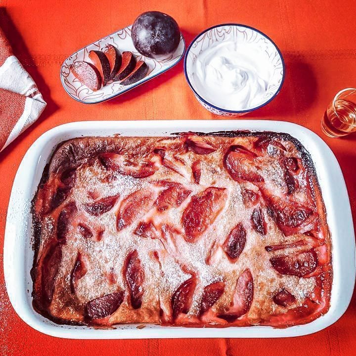 Clafoutis aux prunes rouges d Espagne Clafoutis aux prunes rouges d Espagne