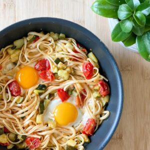 Poêlée de légumes et de pâtes