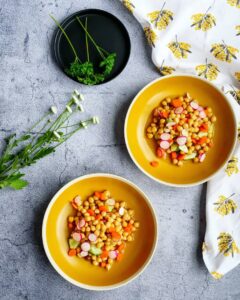 Salade de pois chiches printanière