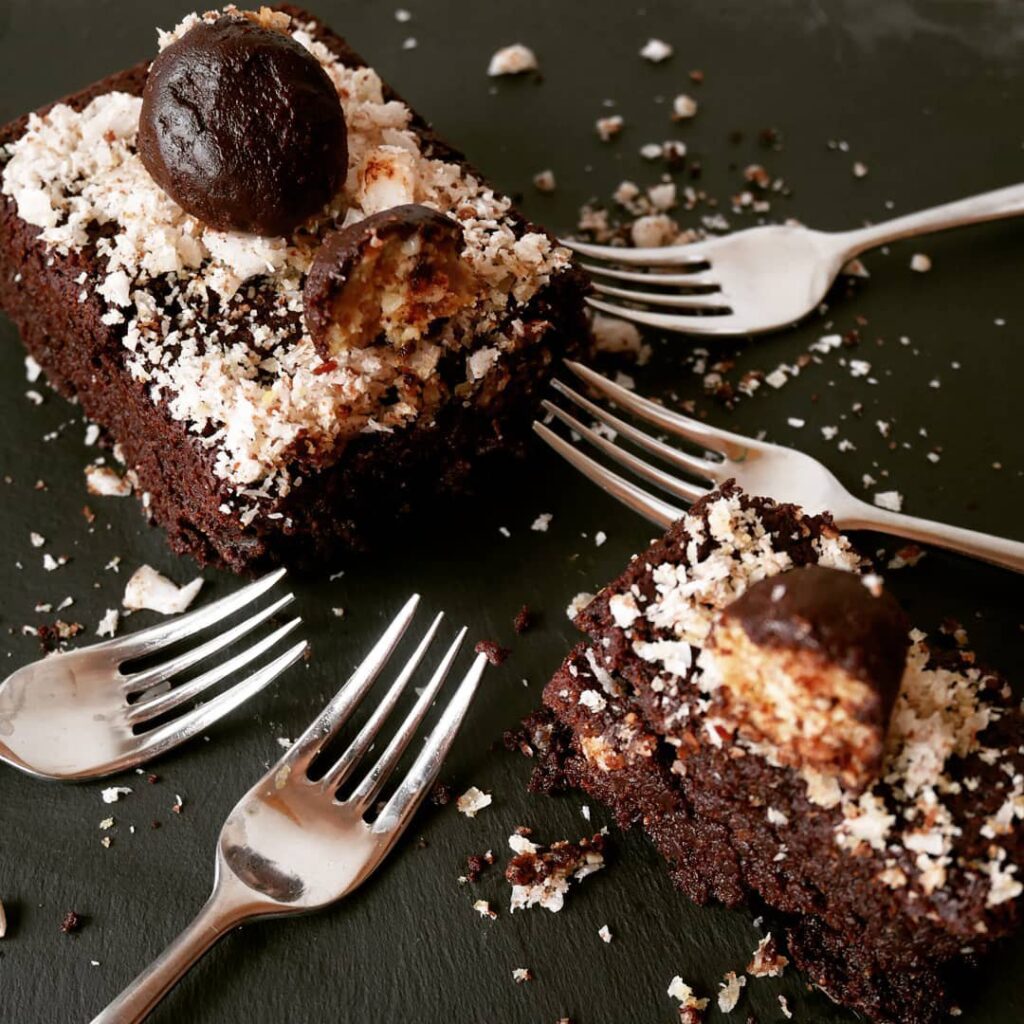 Gâteau au chocolat et à la noix de coco
