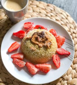 Bowl cake aux flocons d&rsquo;avoine