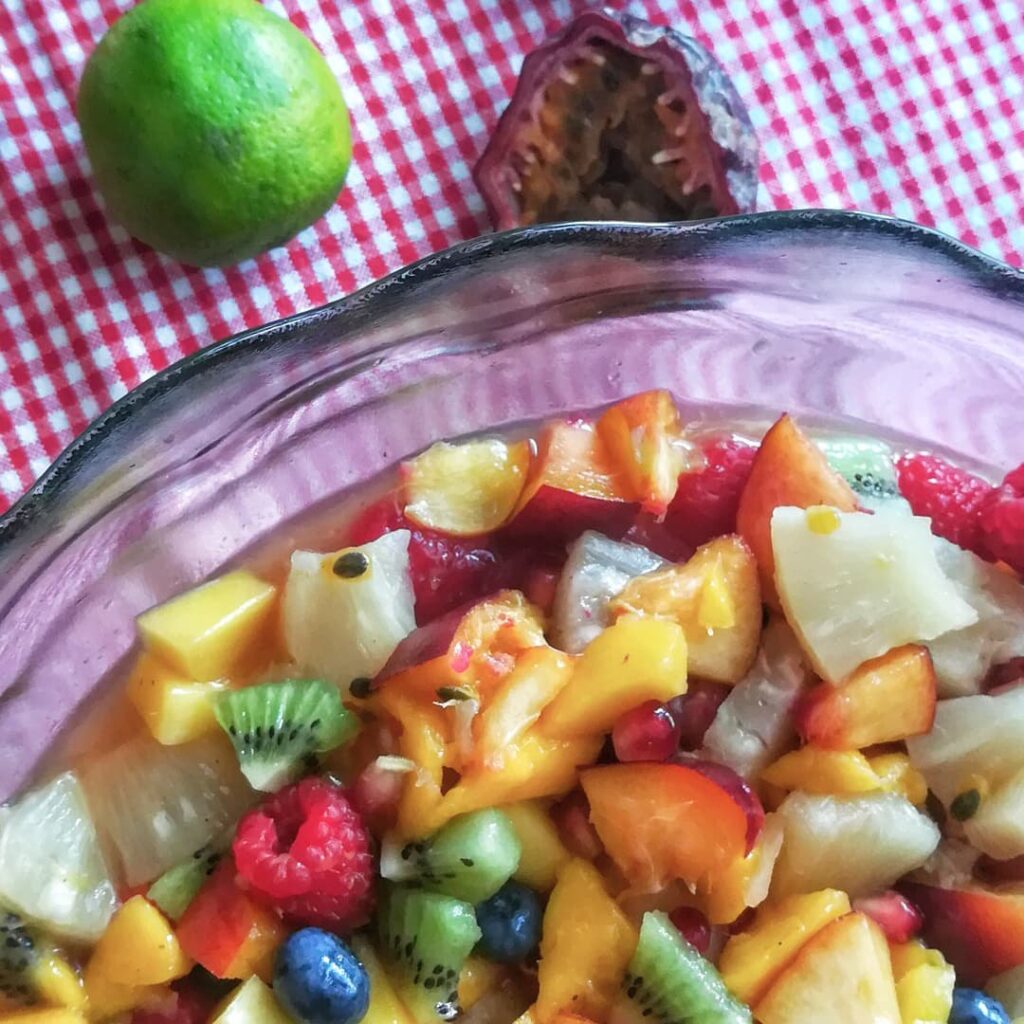 Salade de fruits frais passion citron vert