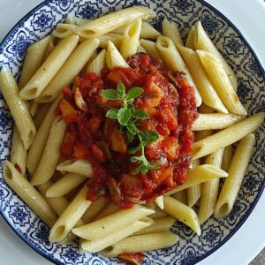 Penne aux petits légumes