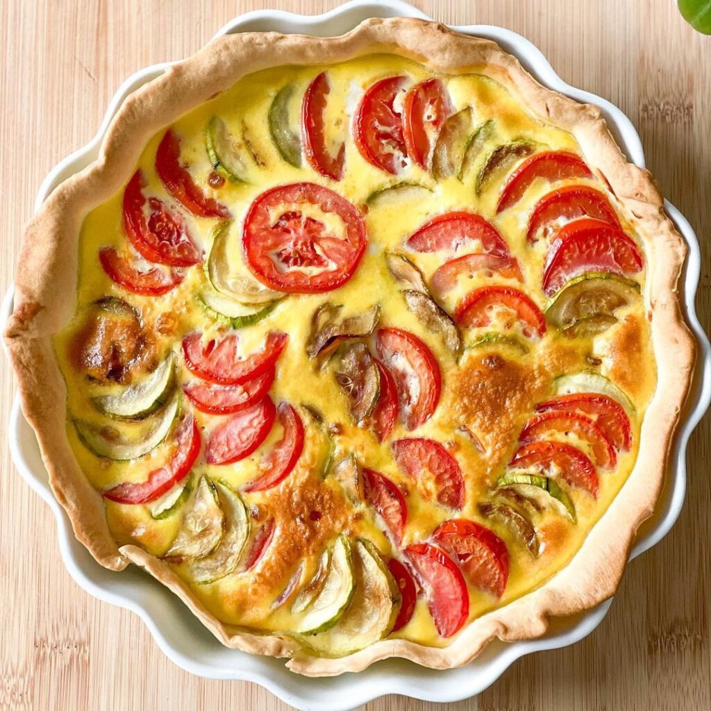 Tarte courgette tomates