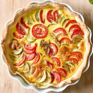 Tarte courgette tomates