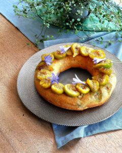 Gâteau aux figues rôties et purée d&rsquo;amandes