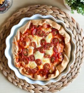 Tarte salée au thon et à la mozzarella