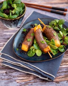 Brochettes boeuf-fromage maison