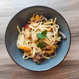 Linguines aux crevettes