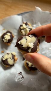 Bouchées banane chocolat beurre de cacahuète